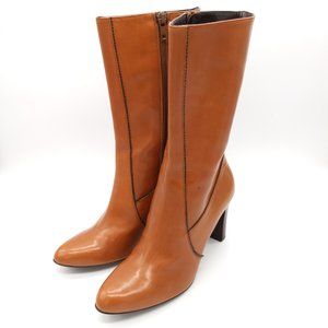 Cole Haan Made In Italy Whiskey Brown Booties 5.5